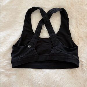 lululemon athletica Cross-Back Black Sports Bra